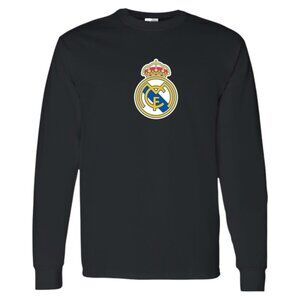 Black Long Sleeve Tee with Iconic Crest